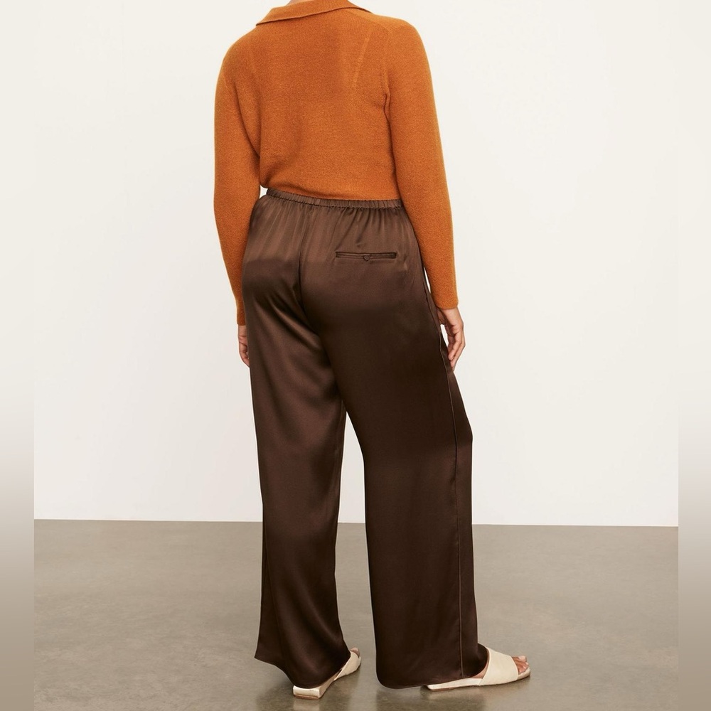NEW Vince 100% Silk Pajama Pant-Size XXL-Brown-Retails for $375 - Picture 2 of 16